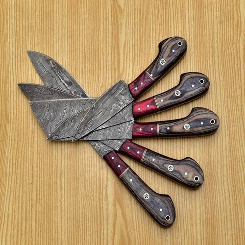 Hand Forged Damascus Steel Chef Set