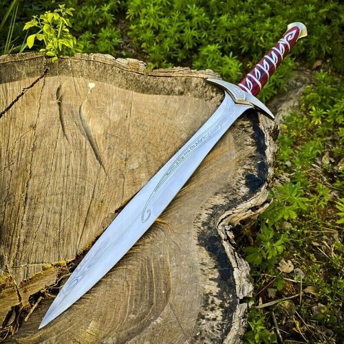 Custom Hand Forged Stainless Steel Lord of The Rings Sting Lotr Replica Movie Sword of Frodo with Scabbard-Costume Armor
