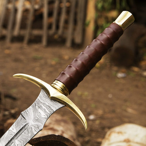 Custom Hand Forged Damascus Steel Viking Sword